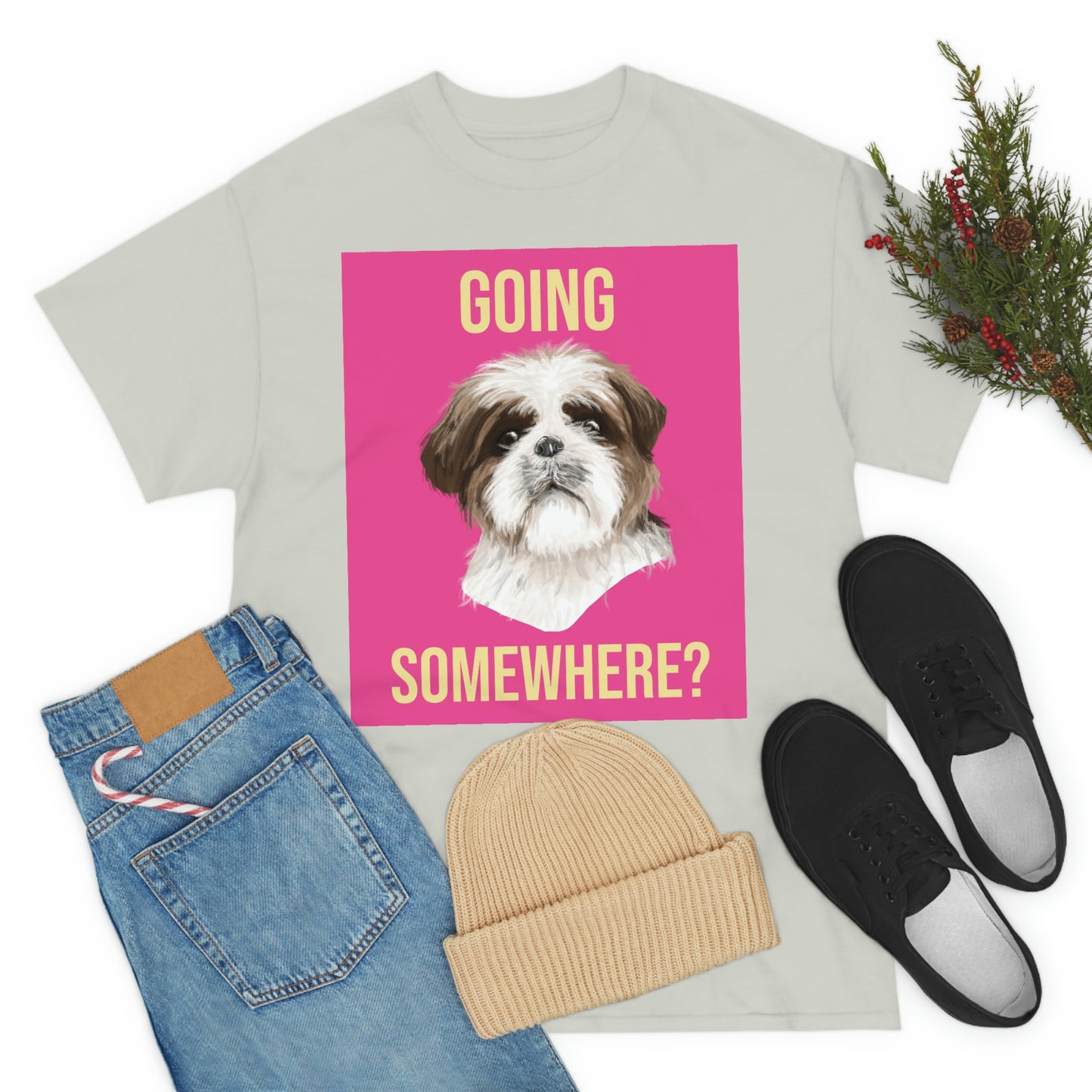 GOING SOMEWHERE? Unisex Heavy Cotton Tee