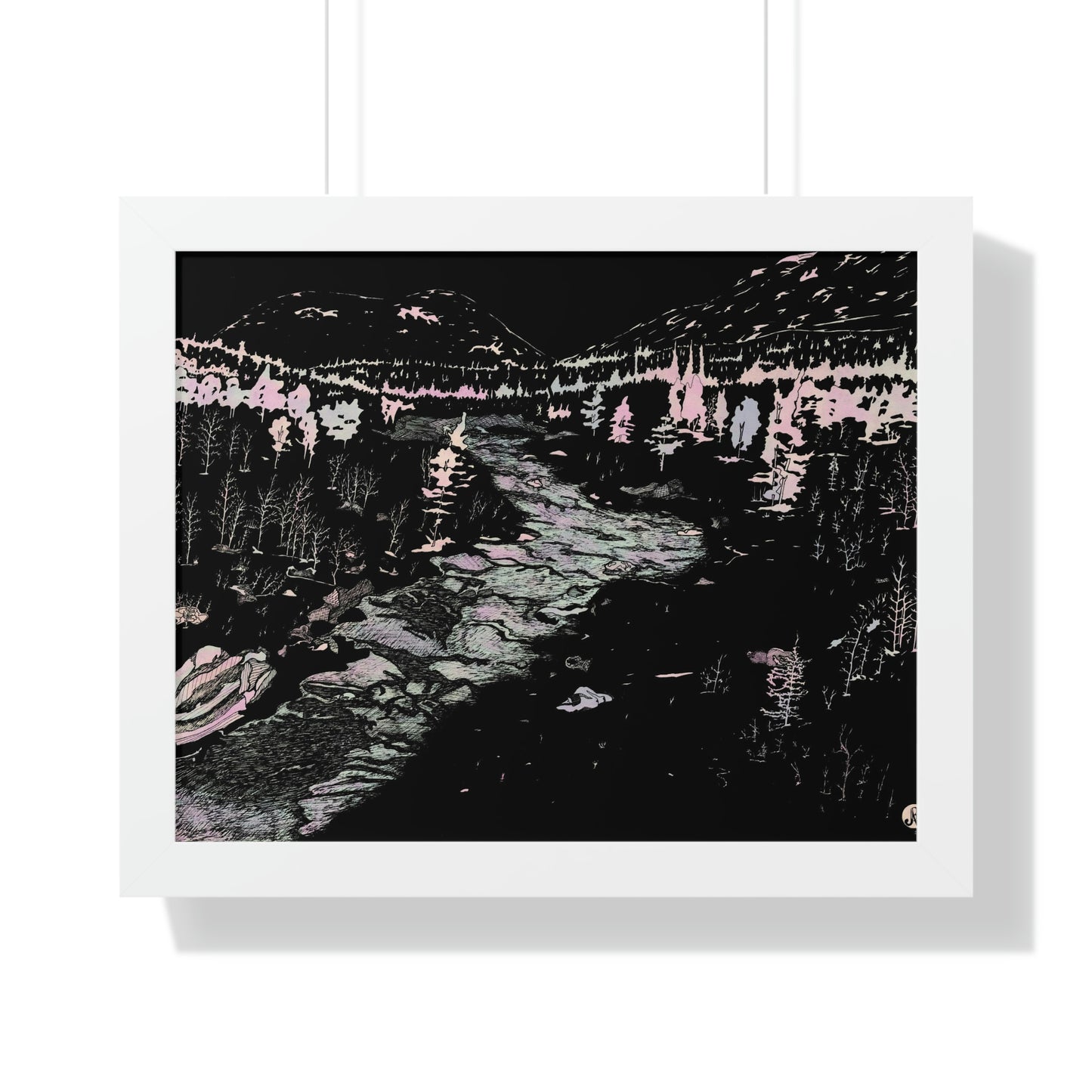 WONDERLUST Framed Horizontal Poster
