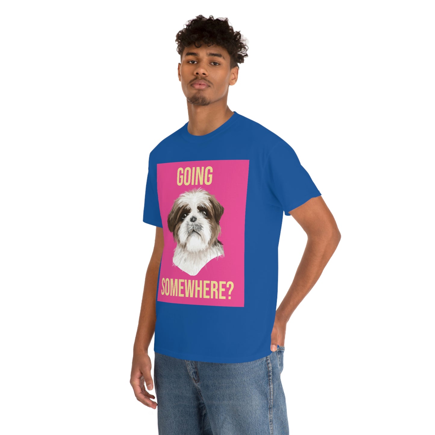 GOING SOMEWHERE? Unisex Heavy Cotton Tee