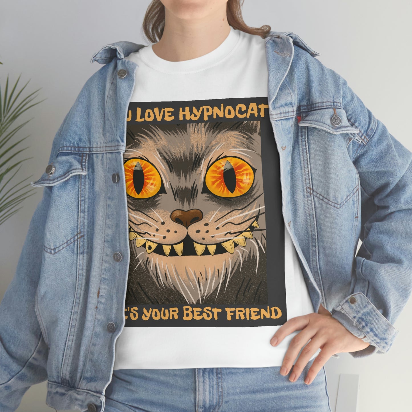 YOU LOVE HYPNOCAT Unisex Heavy Cotton Tee