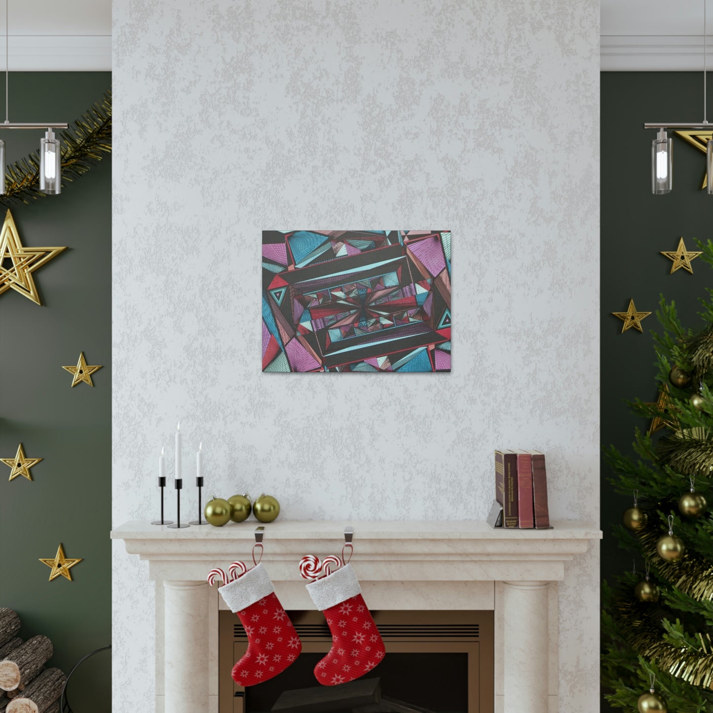 LIGHT DUO MEGALOPOLIS Canvas Gallery Wraps