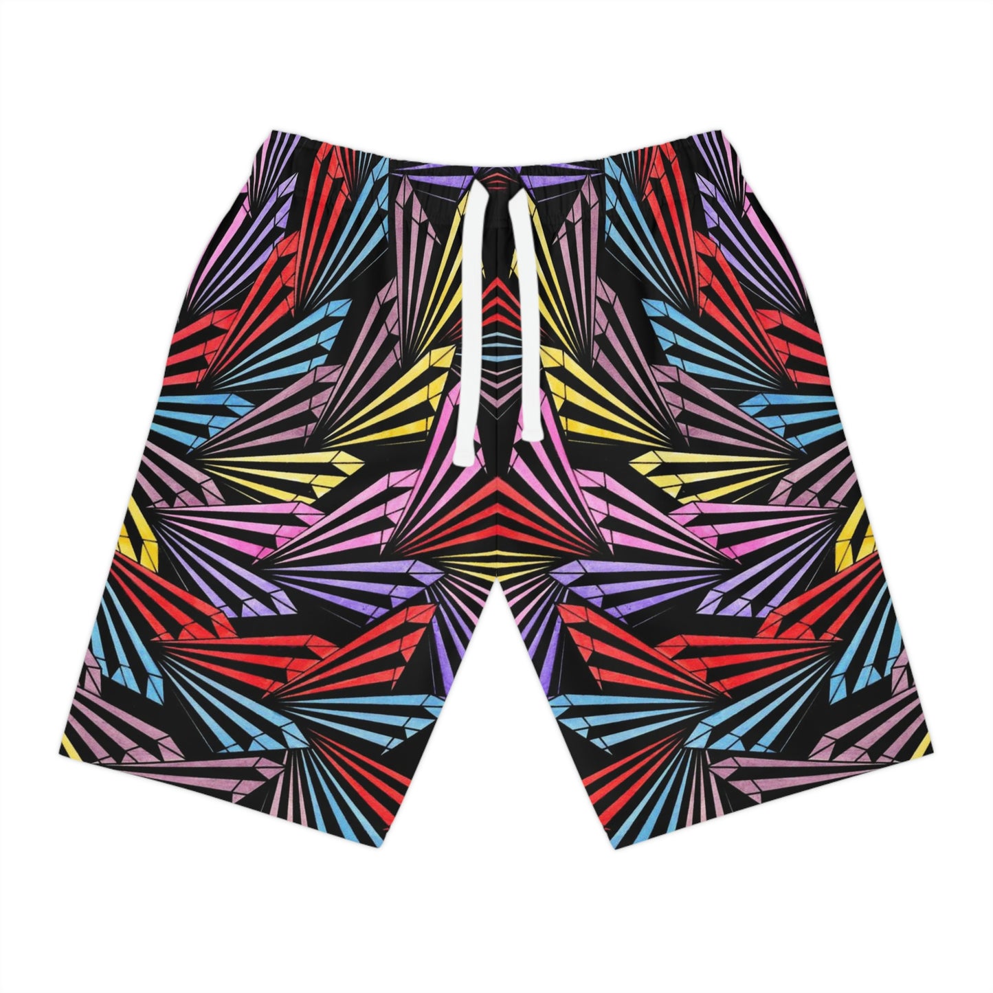 PINWHEEL Athletic Long Shorts (AOP)