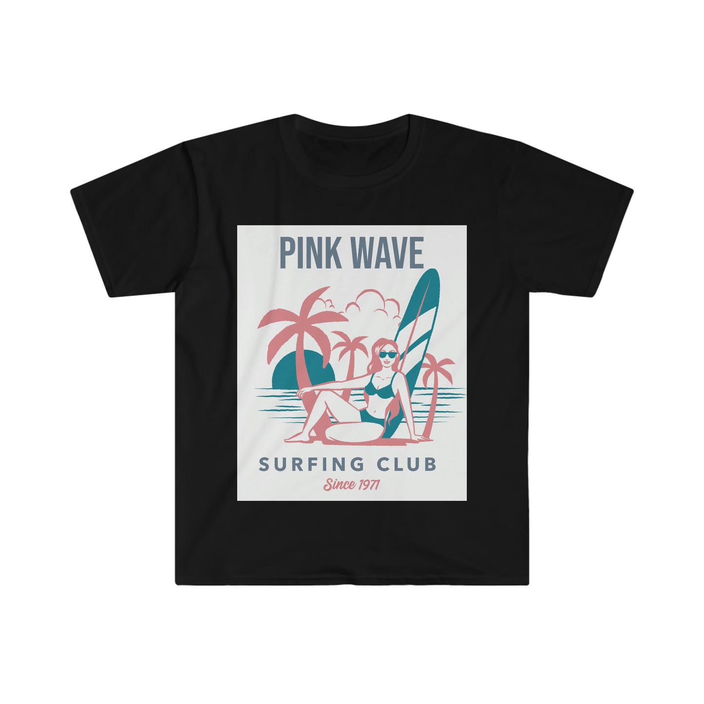 PINK WAVE (FEMALE) Unisex Softstyle T-Shirt