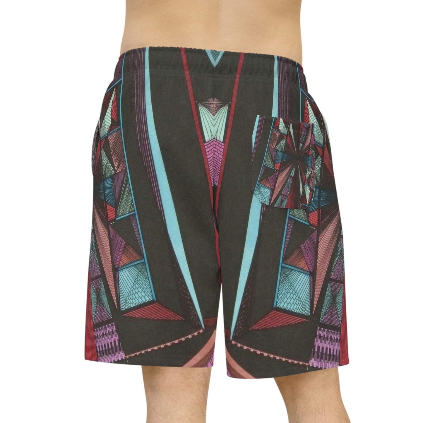 LIGHT DUO MEGALOPOLIS Athletic Long Shorts (AOP)