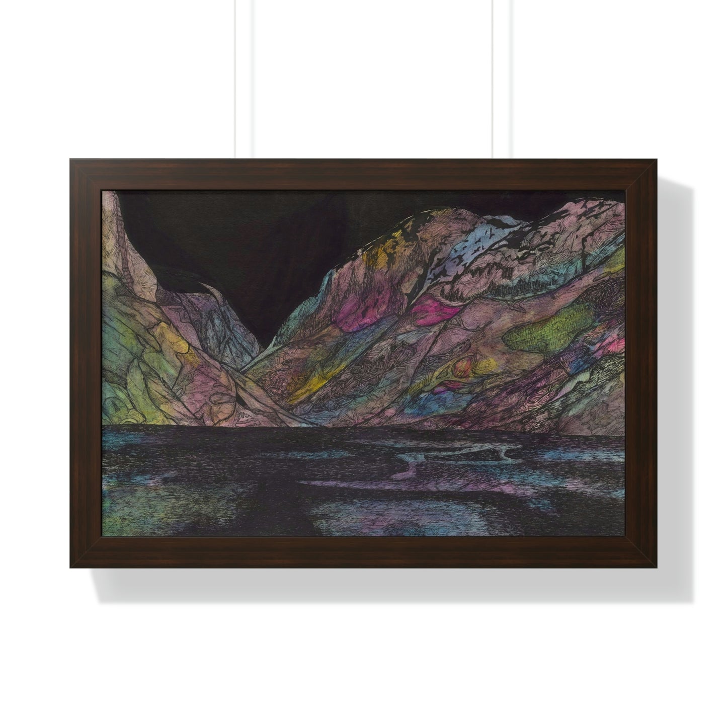 LAKE GUDVAGAN Framed Horizontal Poster