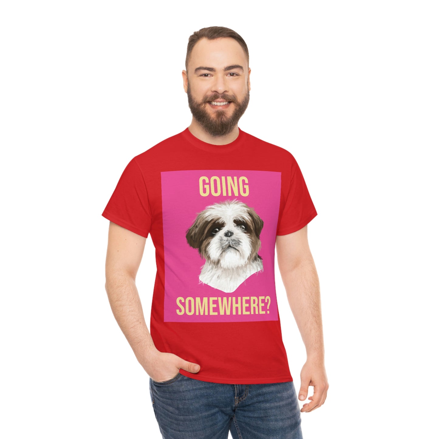GOING SOMEWHERE? Unisex Heavy Cotton Tee