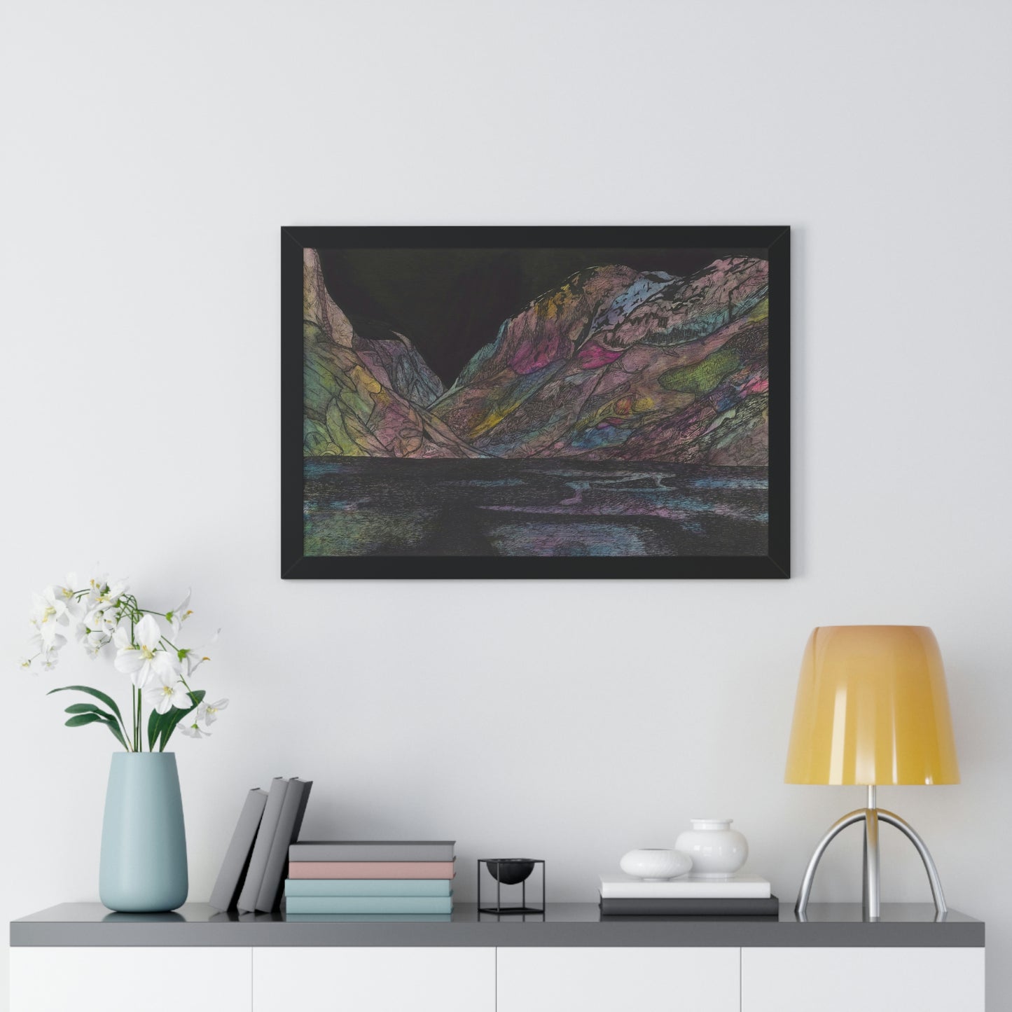 LAKE GUDVAGAN Framed Horizontal Poster