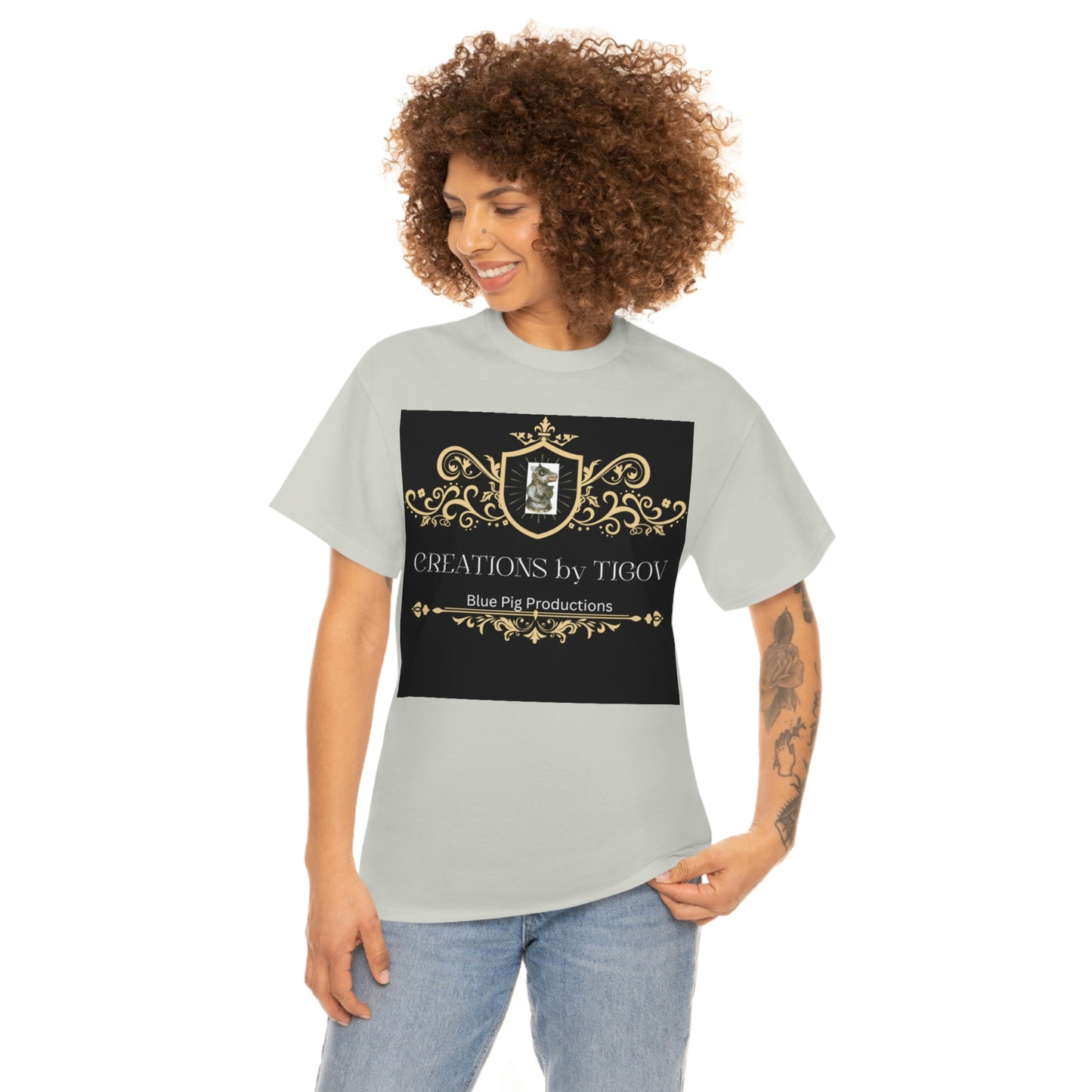 CREATIONS BY TIGOV Unisex Heavy Cotton Tee