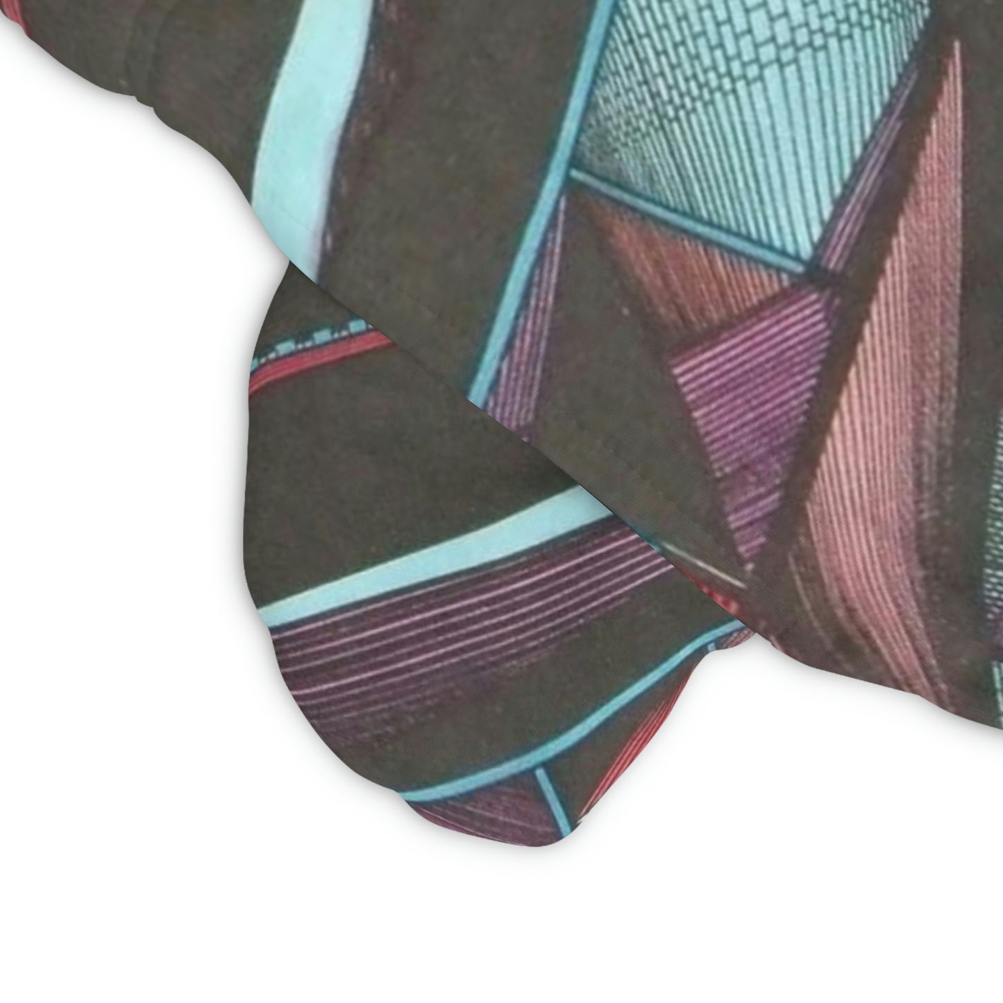 TURQUOISE LIGHT DUO MEGALOPOLIS Athletic Long Shorts (AOP)