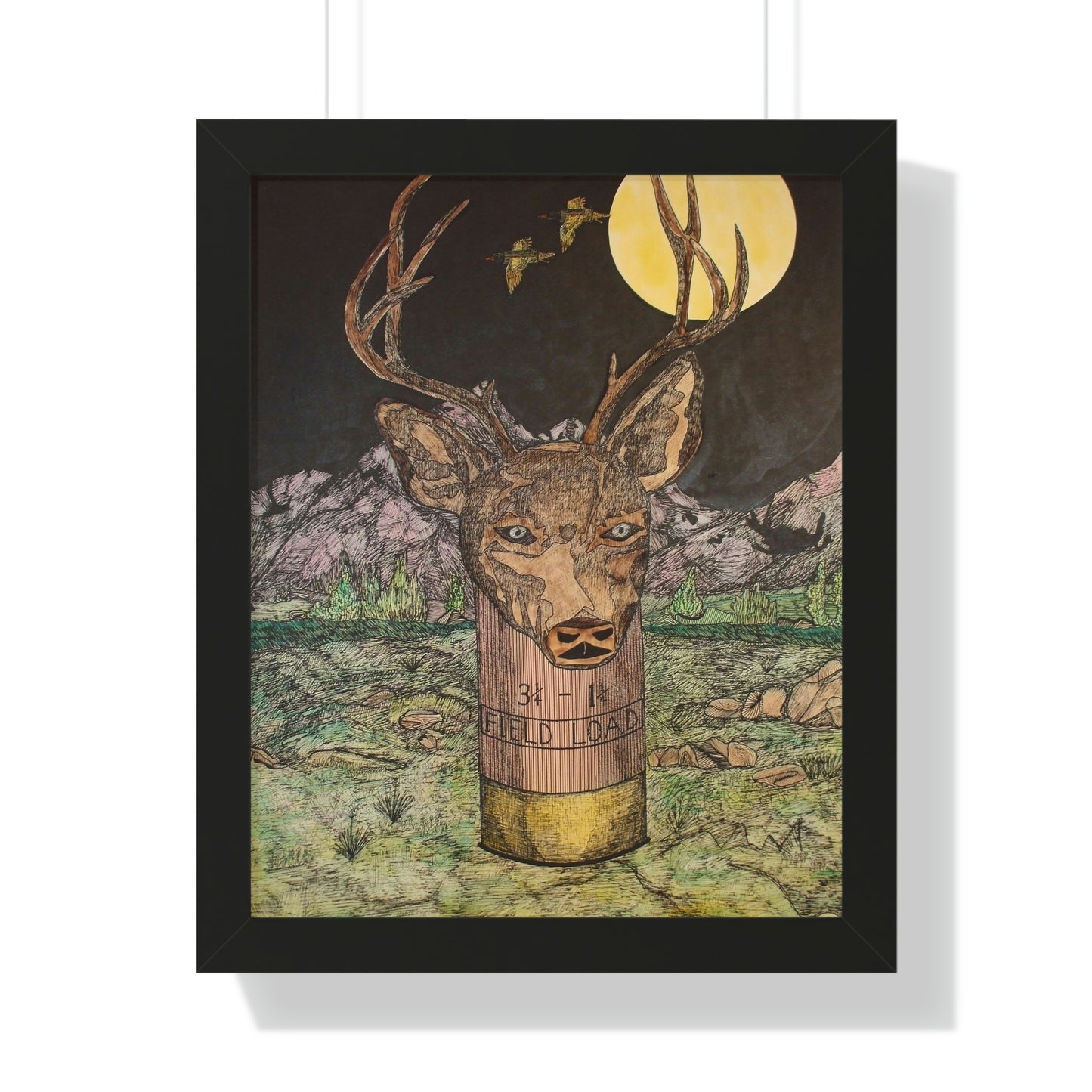 BUCKSHOT Framed Vertical Poster