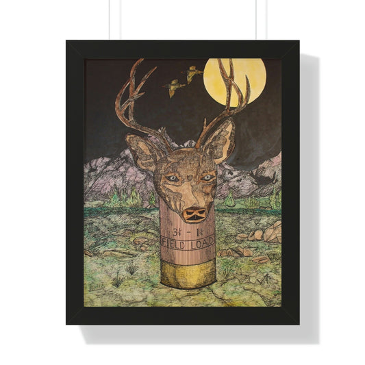 BUCKSHOT Framed Vertical Poster