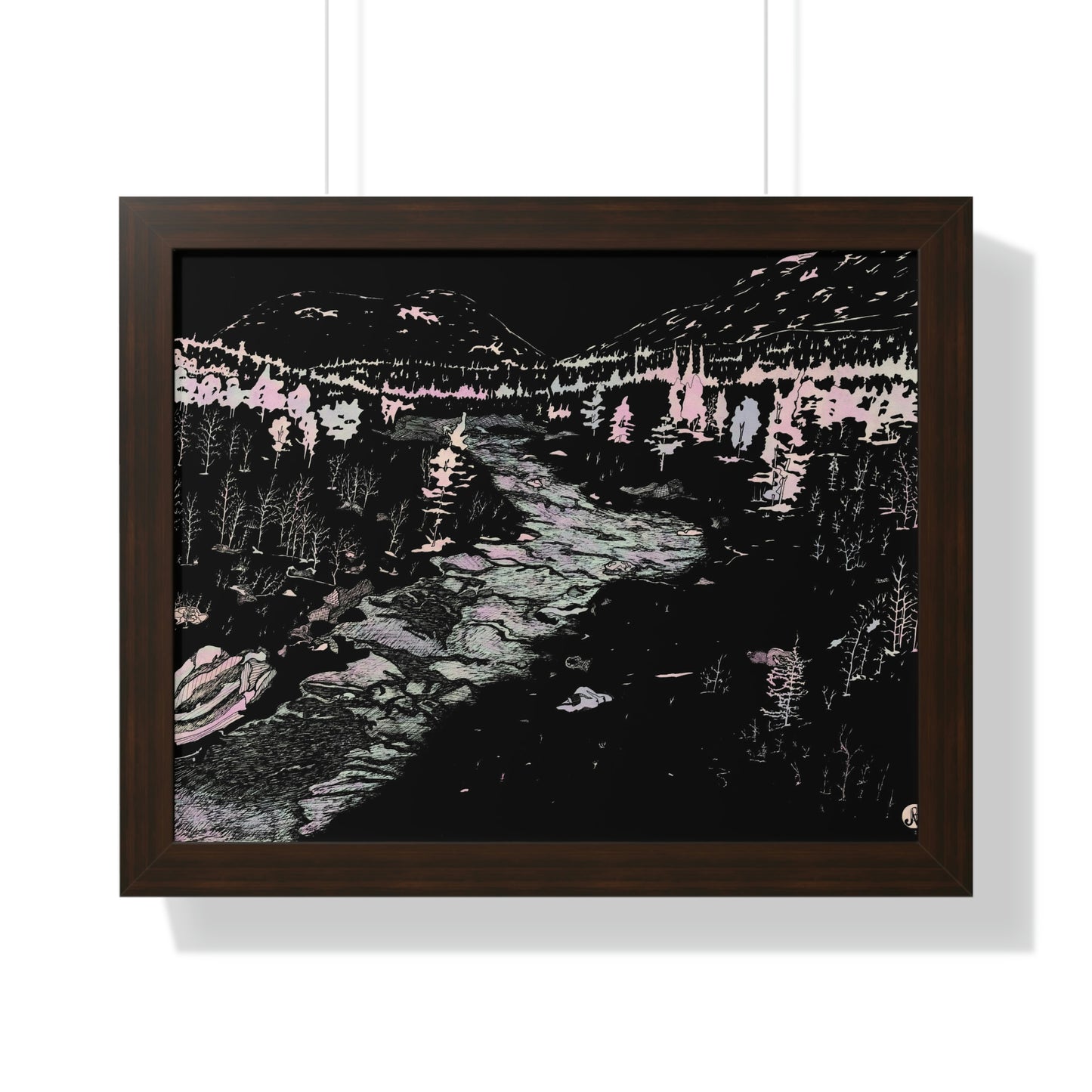 WONDERLUST Framed Horizontal Poster
