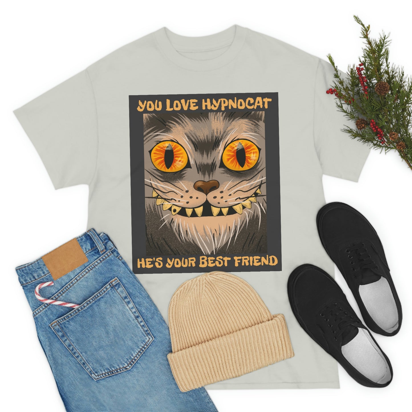 YOU LOVE HYPNOCAT Unisex Heavy Cotton Tee