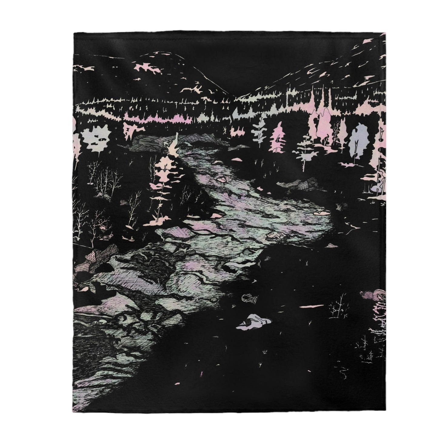 WONDERLUST Velveteen Plush Blanket