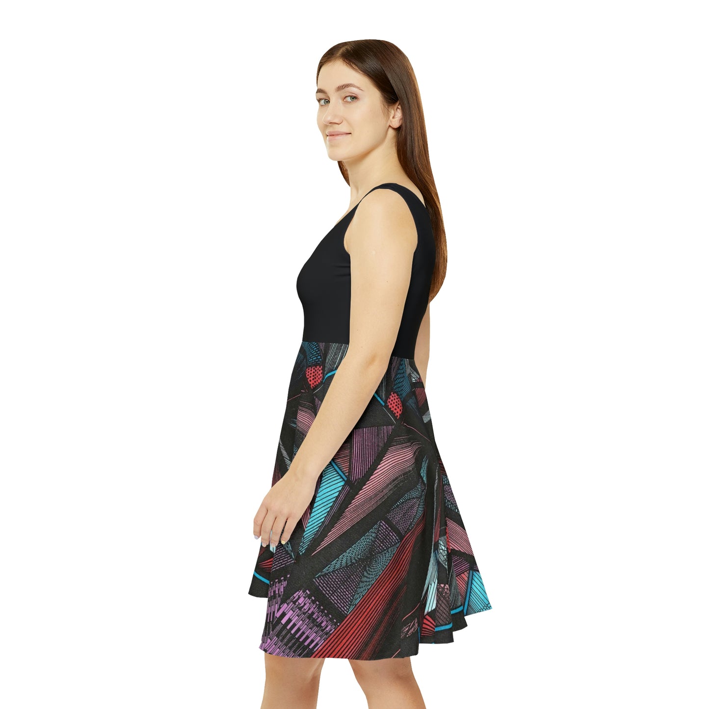 BLACK DUO MEGALOPOLIS Women's Skater Dress