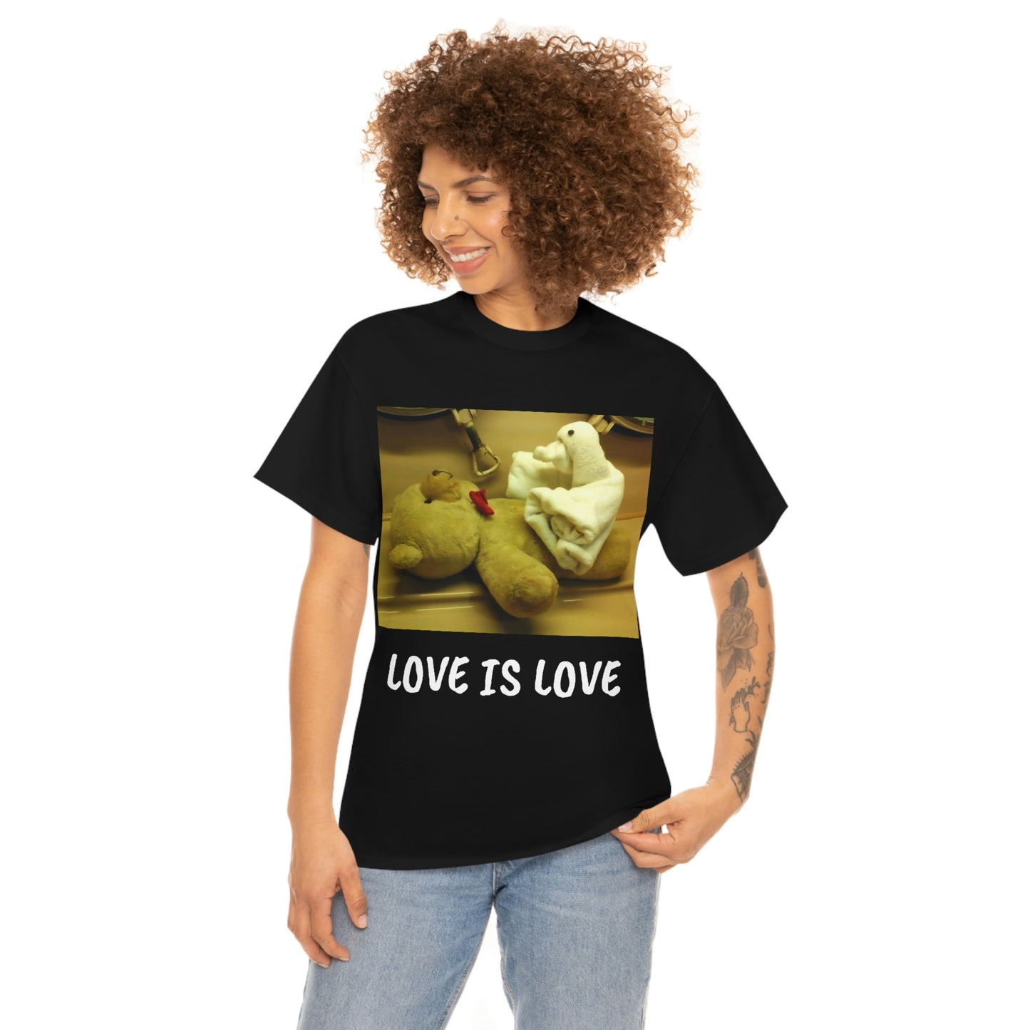 LOVE IS LOVE Unisex Heavy Cotton Tee