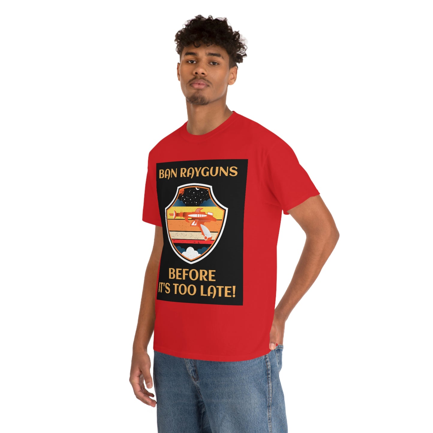 BAN RAYGUNS Unisex Heavy Cotton Tee