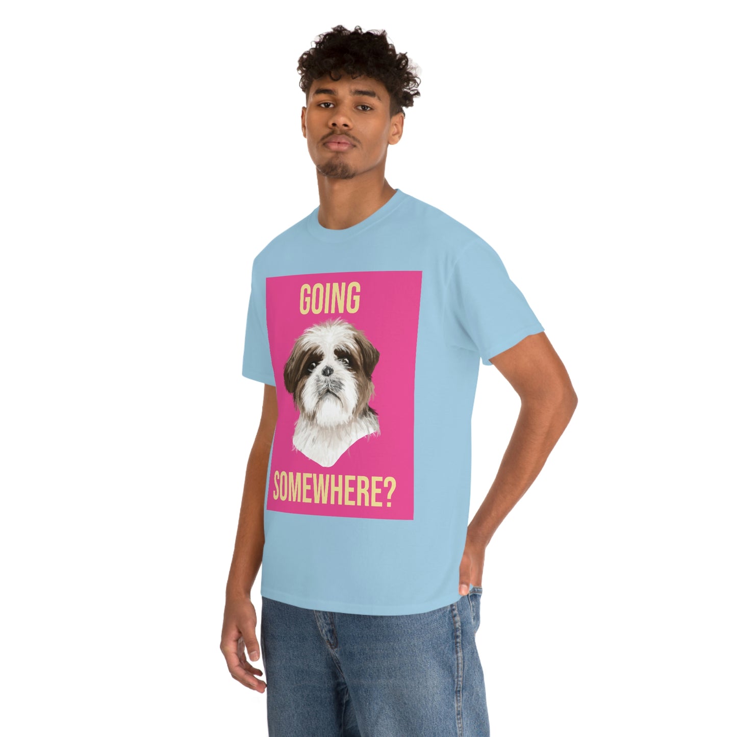 GOING SOMEWHERE? Unisex Heavy Cotton Tee