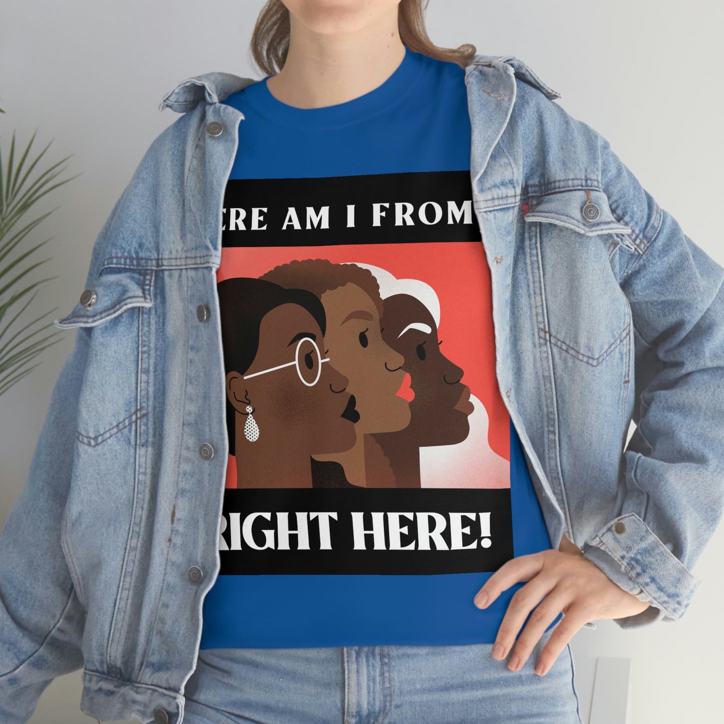 WHERE AM I FROM? Unisex Heavy Cotton Tee