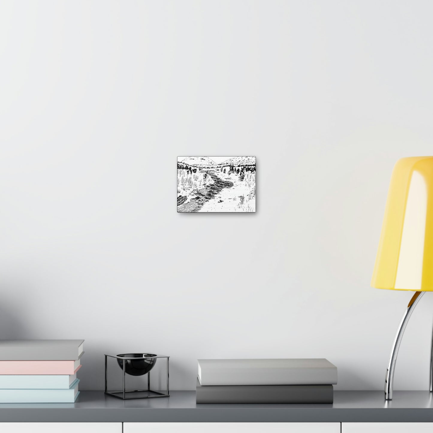 WONDERLUST Reversed Black & White Canvas Gallery Wraps