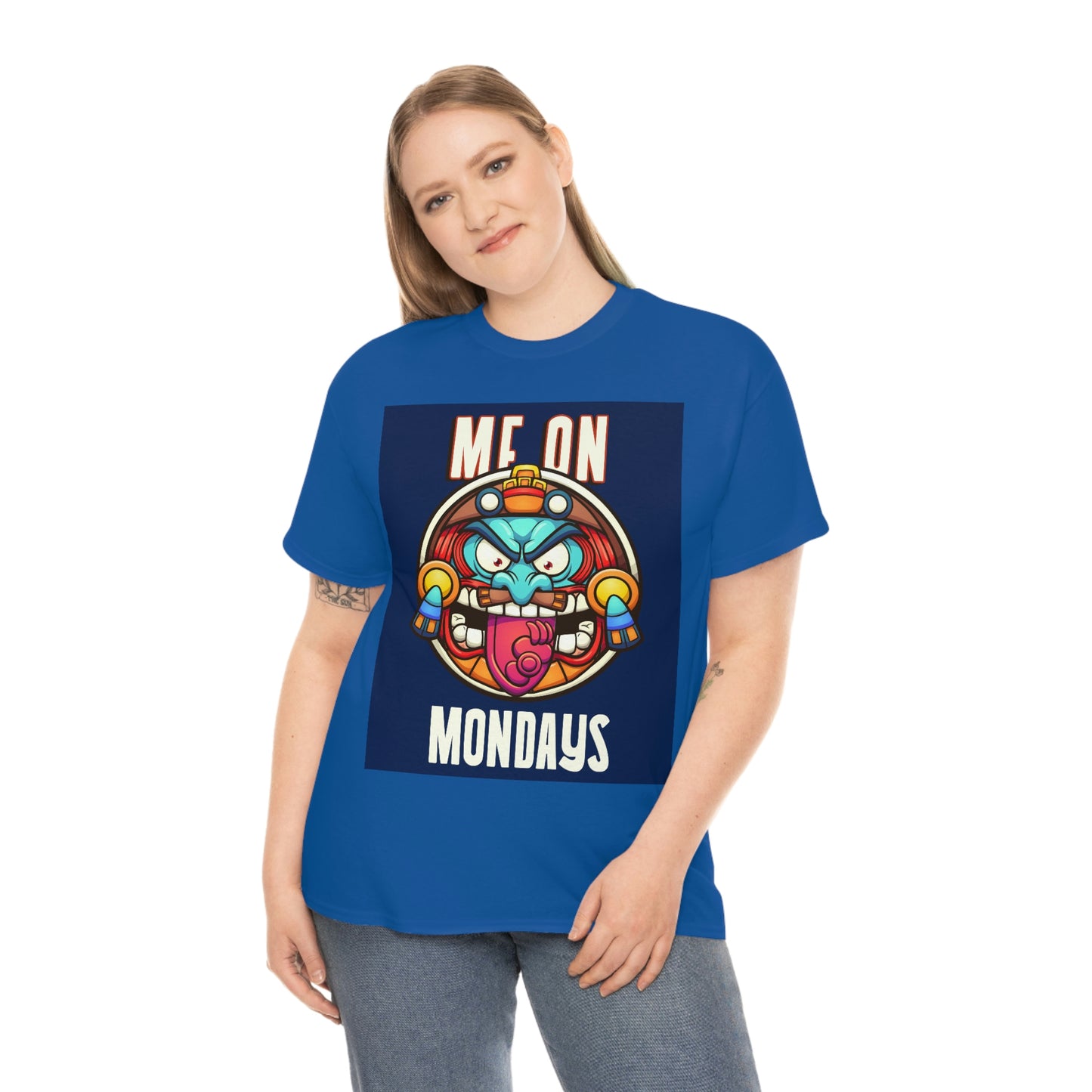 ME ON MONDAYS (BLUE) Unisex Heavy Cotton Tee