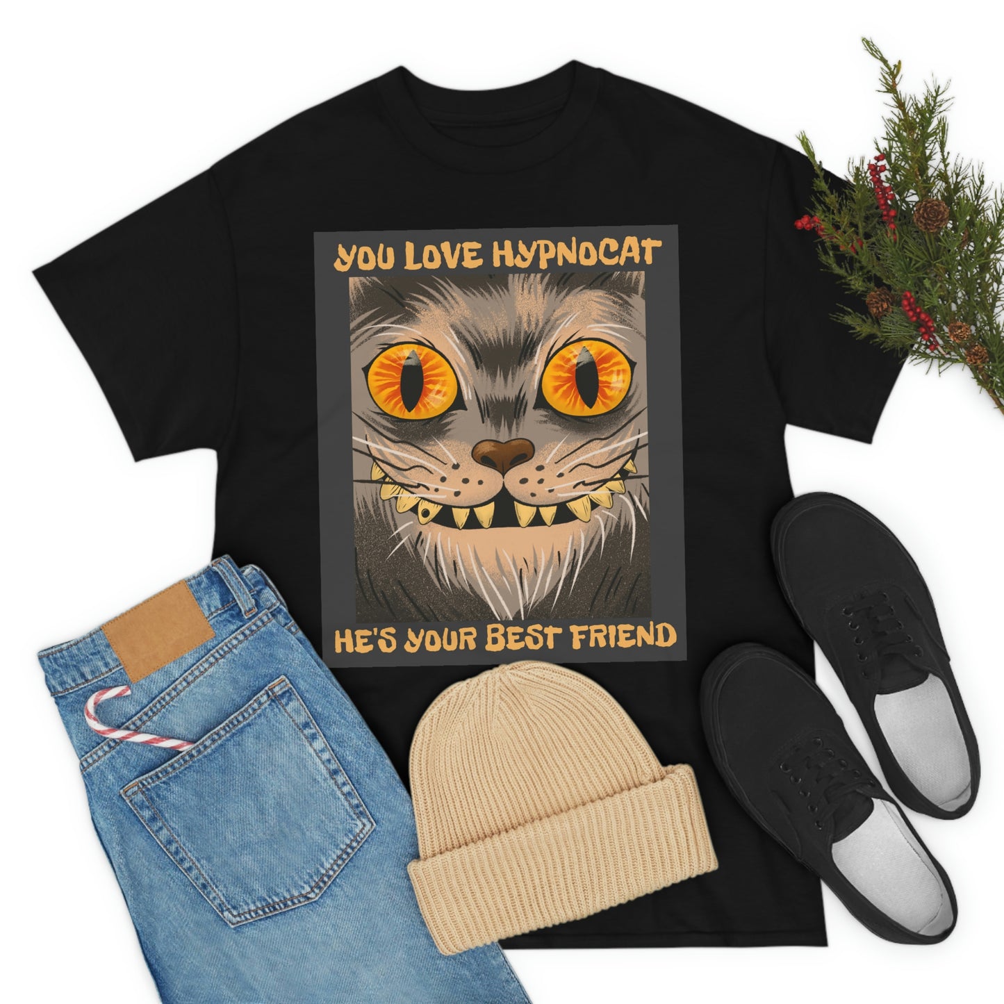 YOU LOVE HYPNOCAT Unisex Heavy Cotton Tee