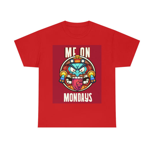 ME ON MONDAYS (RED) Unisex Heavy Cotton Tee