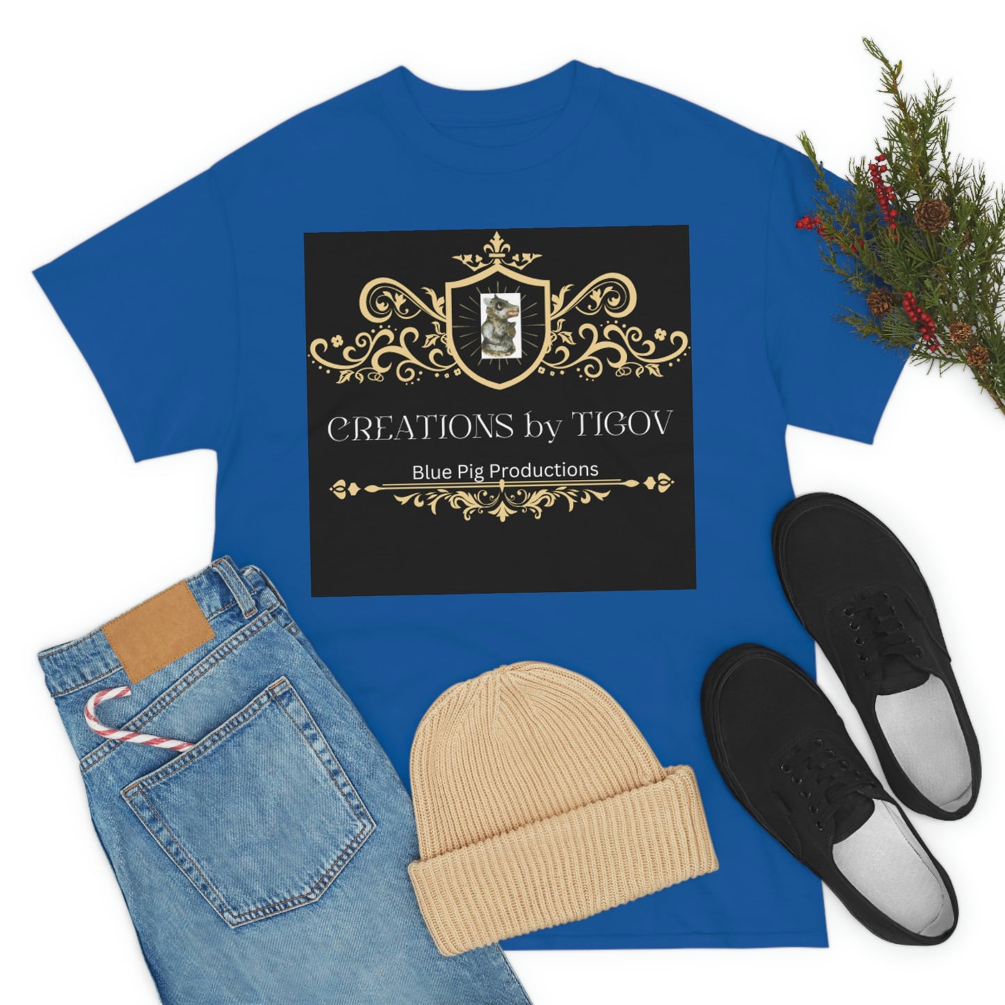 CREATIONS BY TIGOV Unisex Heavy Cotton Tee