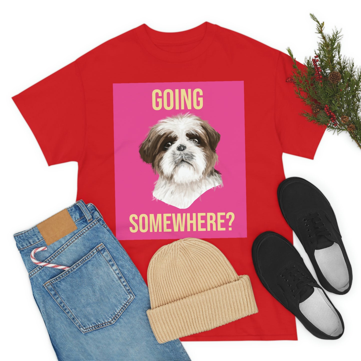 GOING SOMEWHERE? Unisex Heavy Cotton Tee