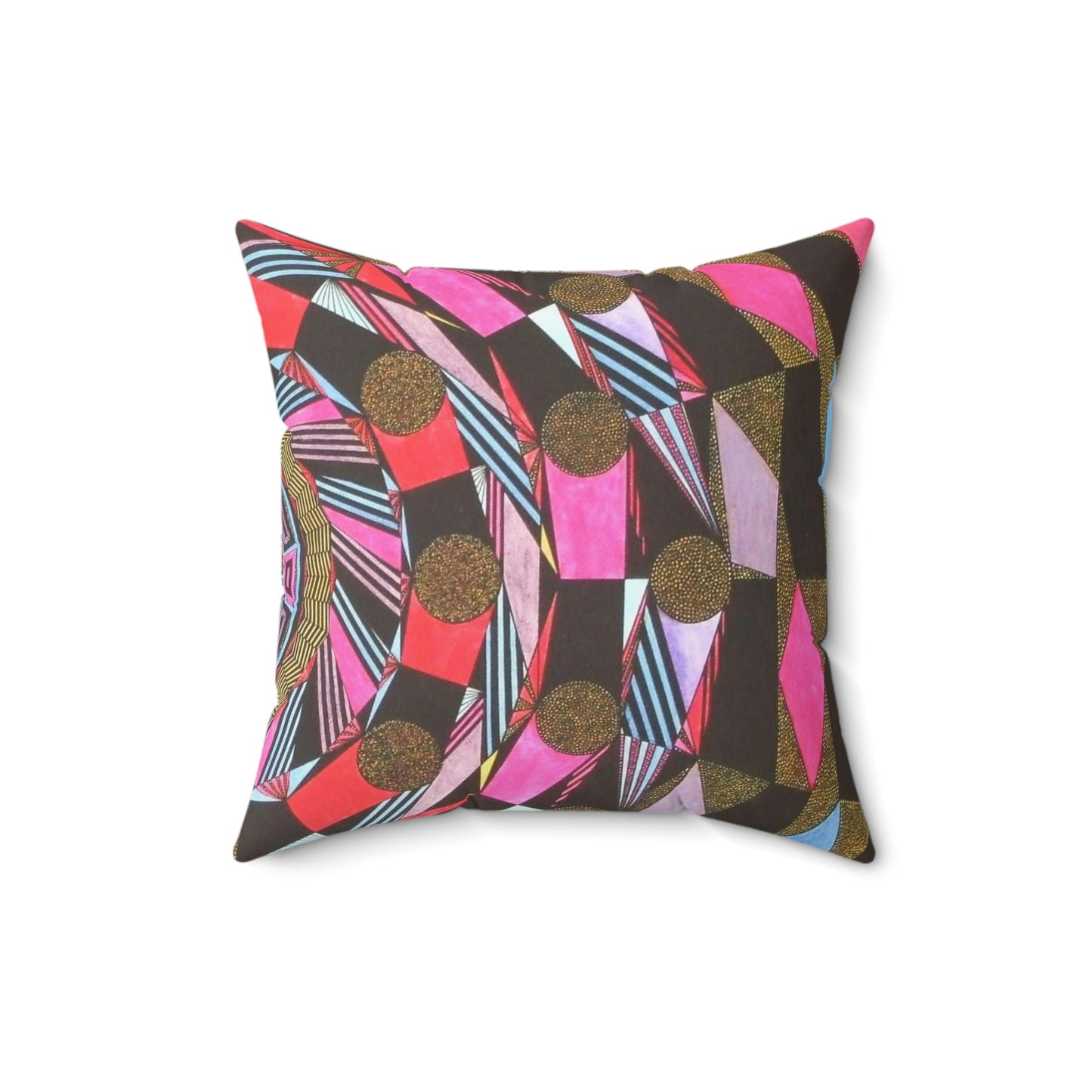 ABSTRACT COLONNADE Spun Polyester Square Pillow