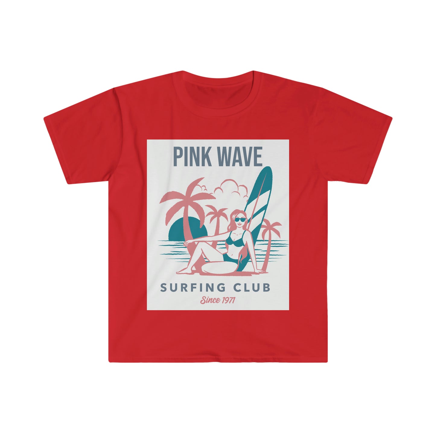 PINK WAVE (FEMALE) Unisex Softstyle T-Shirt