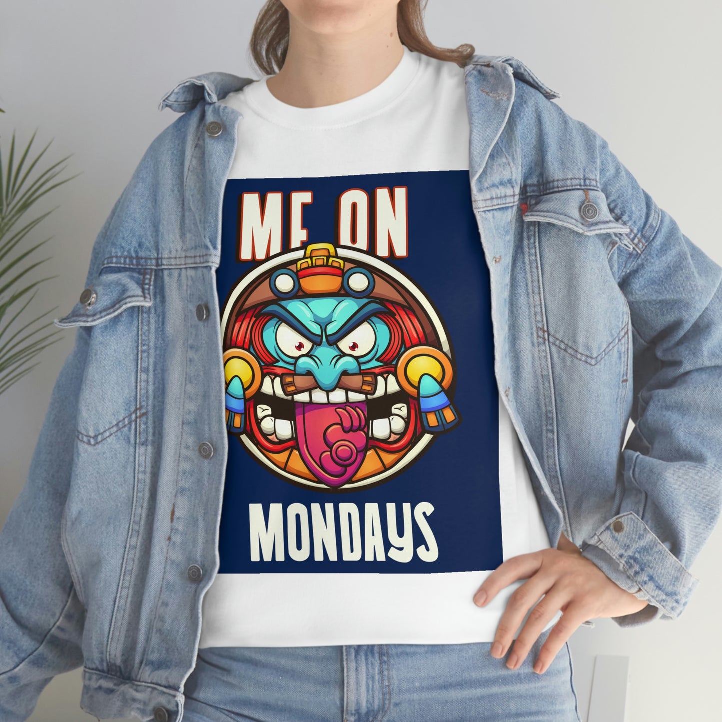 ME ON MONDAYS (BLUE) Unisex Heavy Cotton Tee