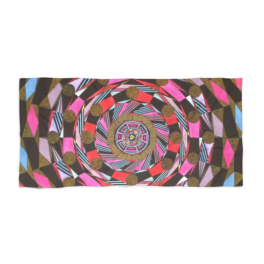 ABSTRACT COLONNADE Beach Towel