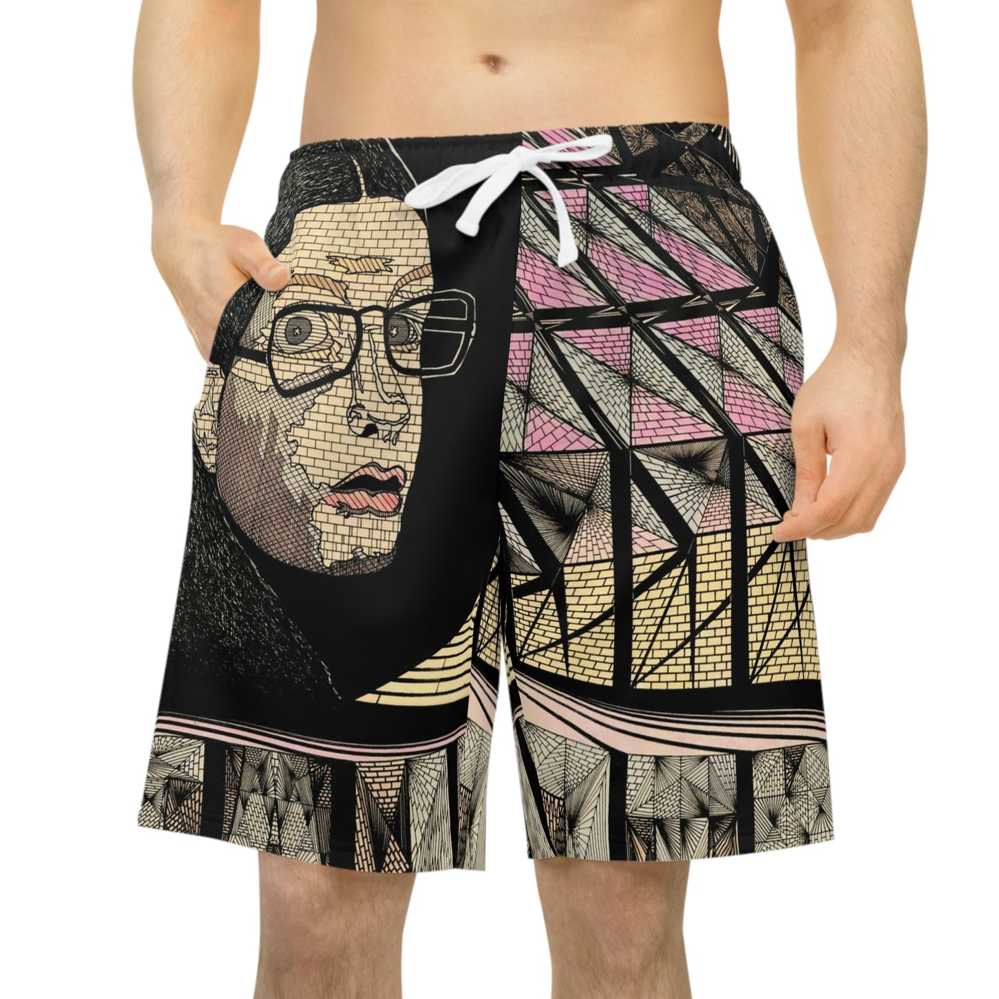 PLATONIC LOVE Athletic Long Shorts (AOP)