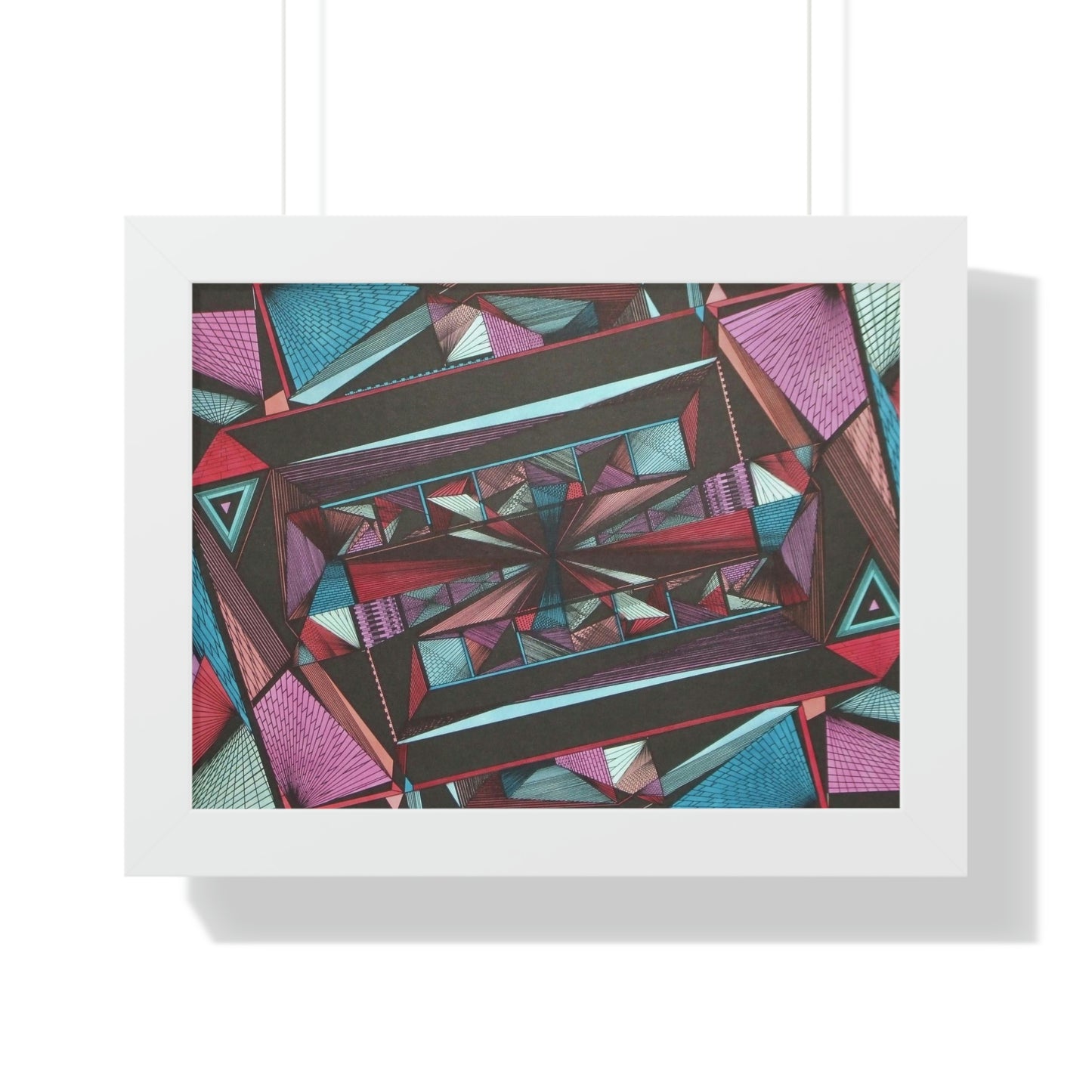 LIGHT DUO MEGALOPOLIS Framed Horizontal Poster