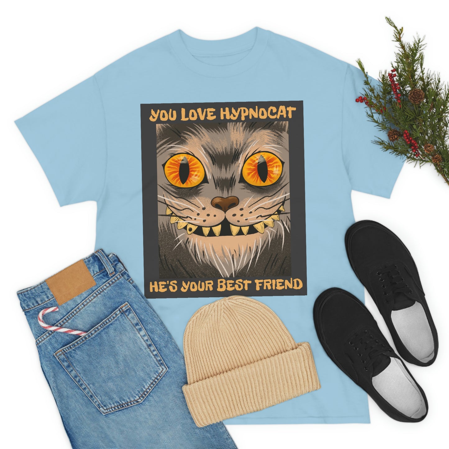 YOU LOVE HYPNOCAT Unisex Heavy Cotton Tee
