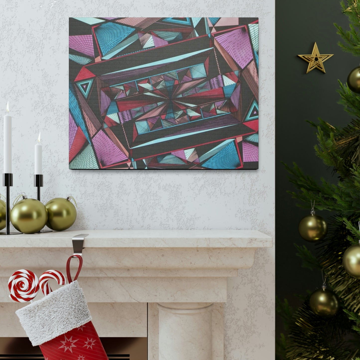 LIGHT DUO MEGALOPOLIS Canvas Gallery Wraps