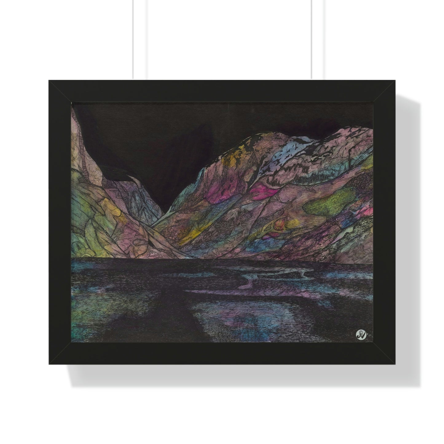 LAKE GUDVAGAN Framed Horizontal Poster