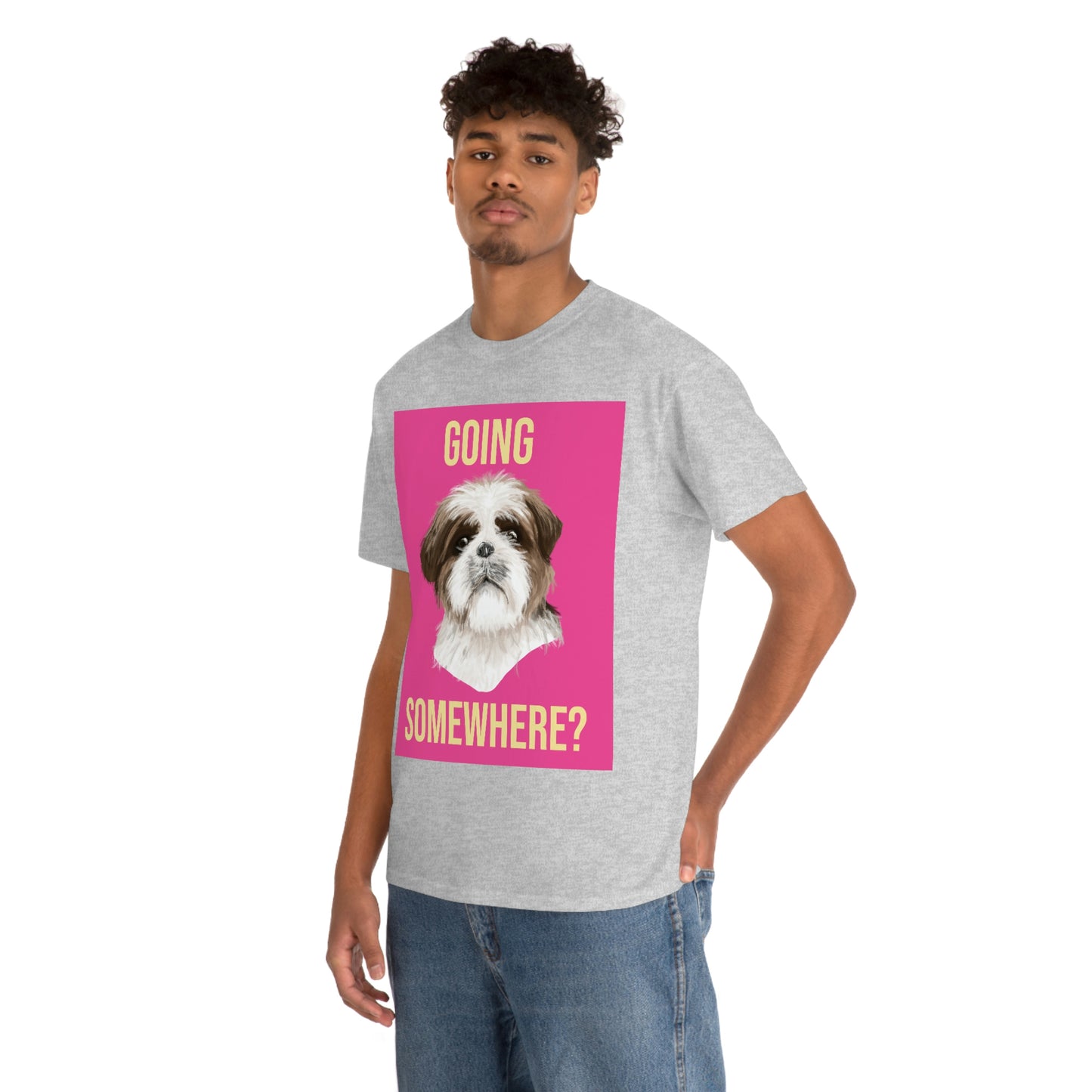 GOING SOMEWHERE? Unisex Heavy Cotton Tee