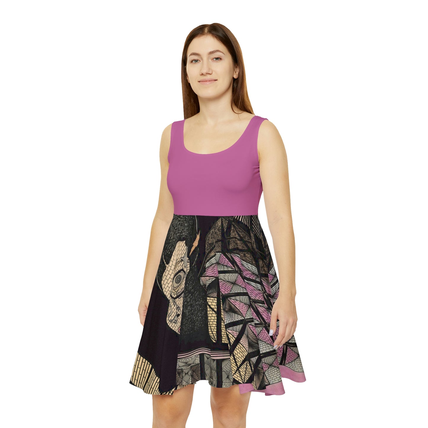 PINK PLATONIC LOVE Women's Skater Dress