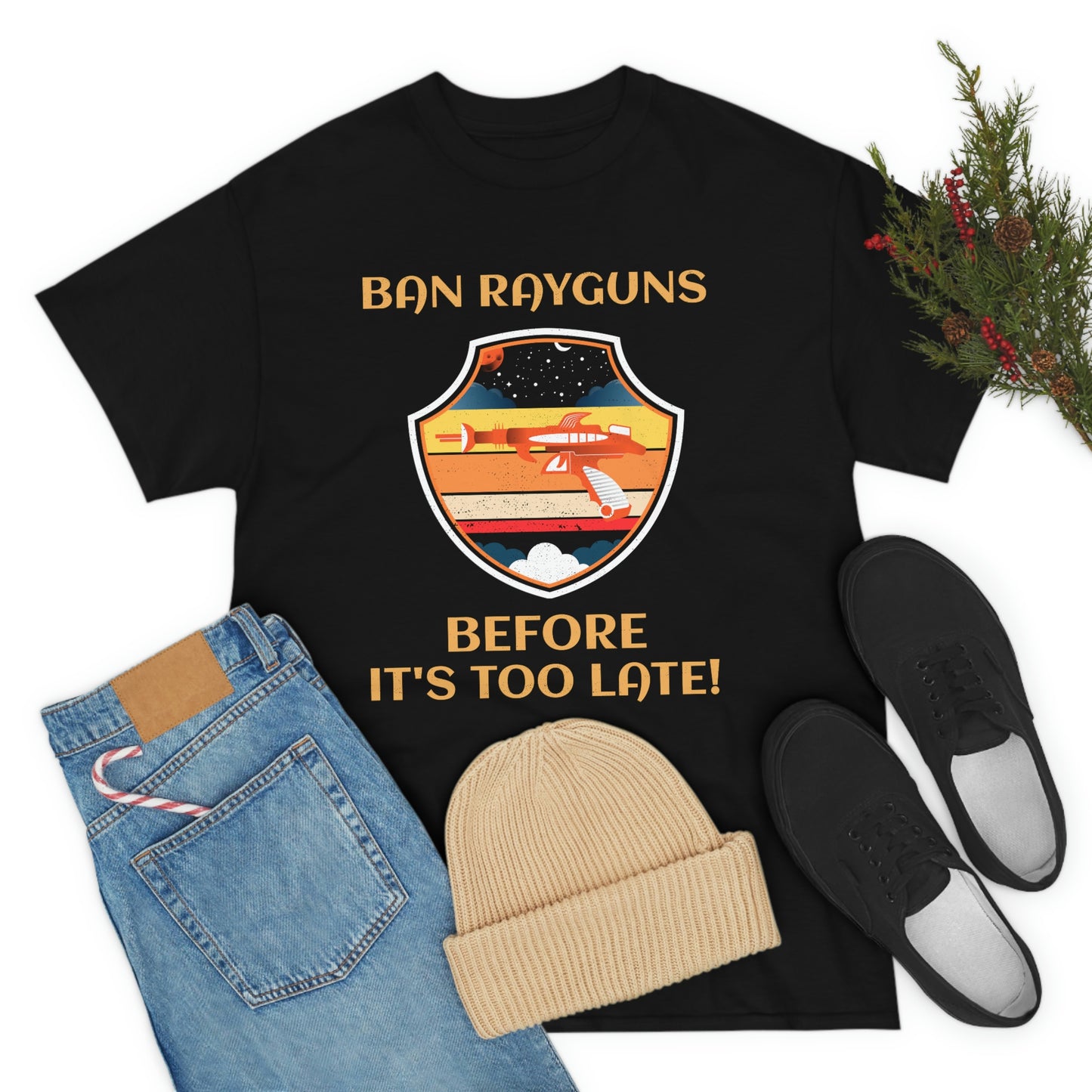 BAN RAYGUNS Unisex Heavy Cotton Tee