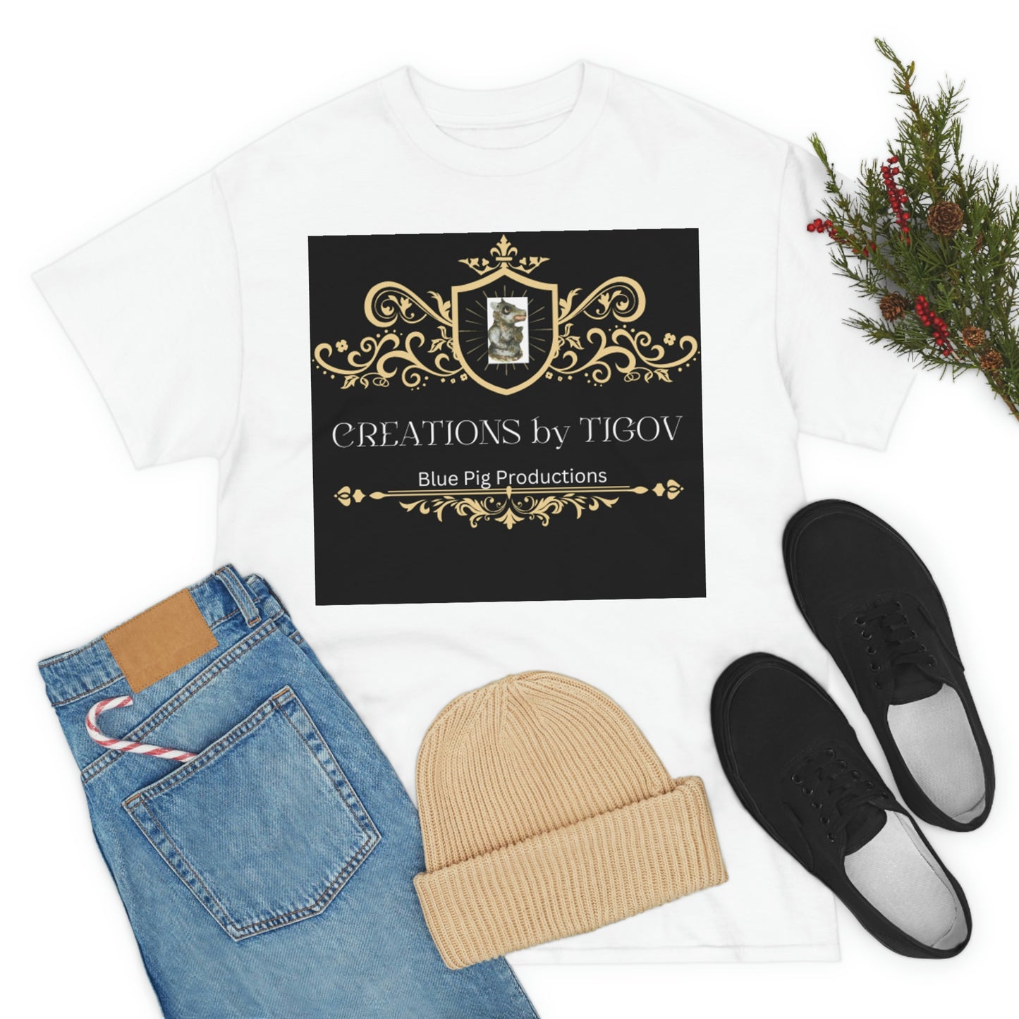 CREATIONS BY TIGOV Unisex Heavy Cotton Tee