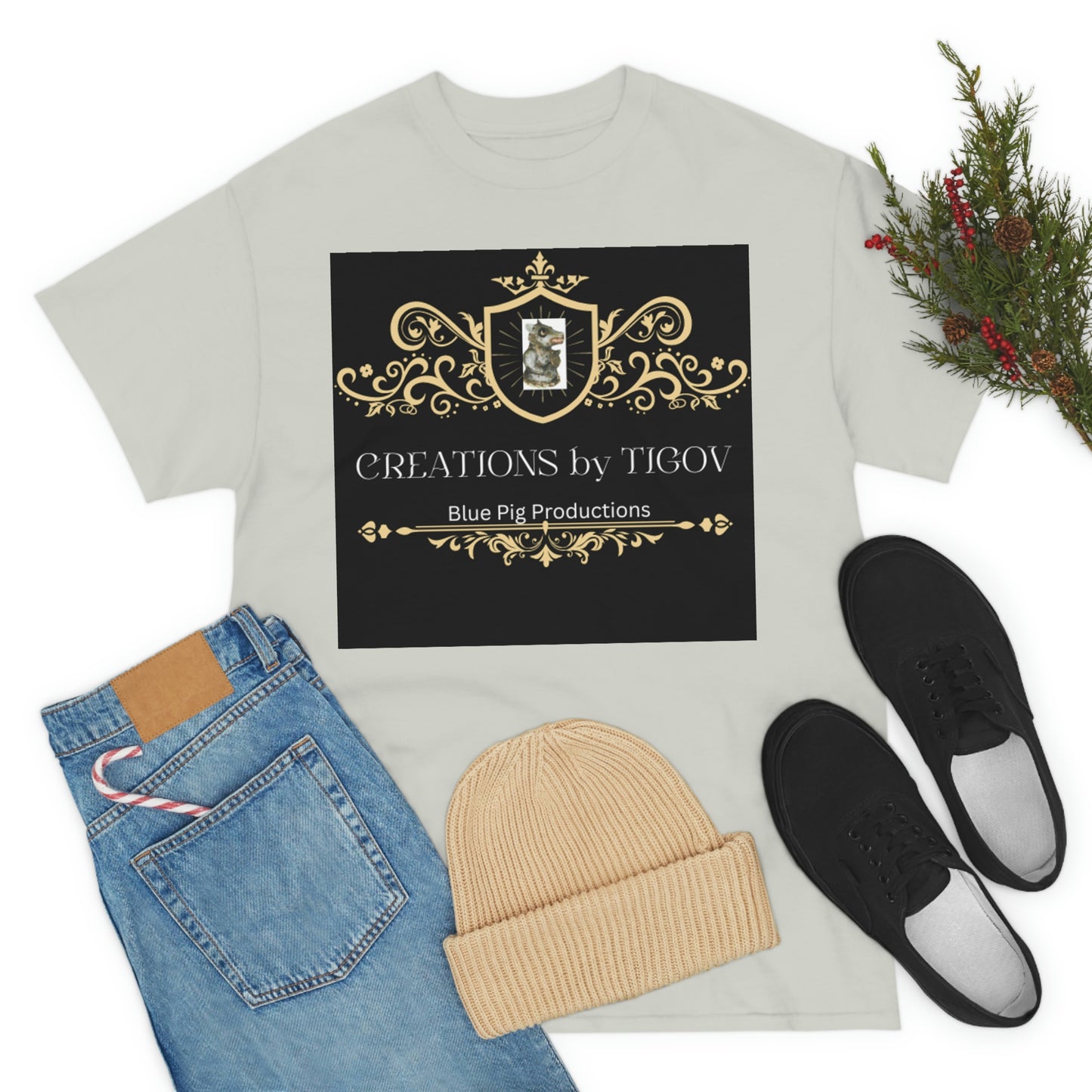 CREATIONS BY TIGOV Unisex Heavy Cotton Tee