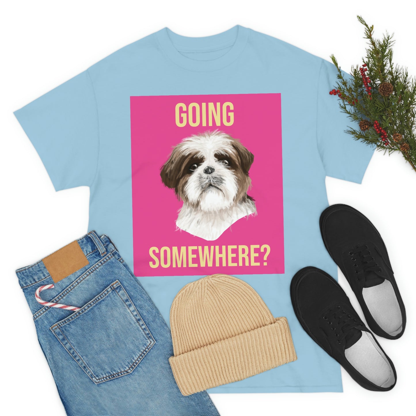 GOING SOMEWHERE? Unisex Heavy Cotton Tee