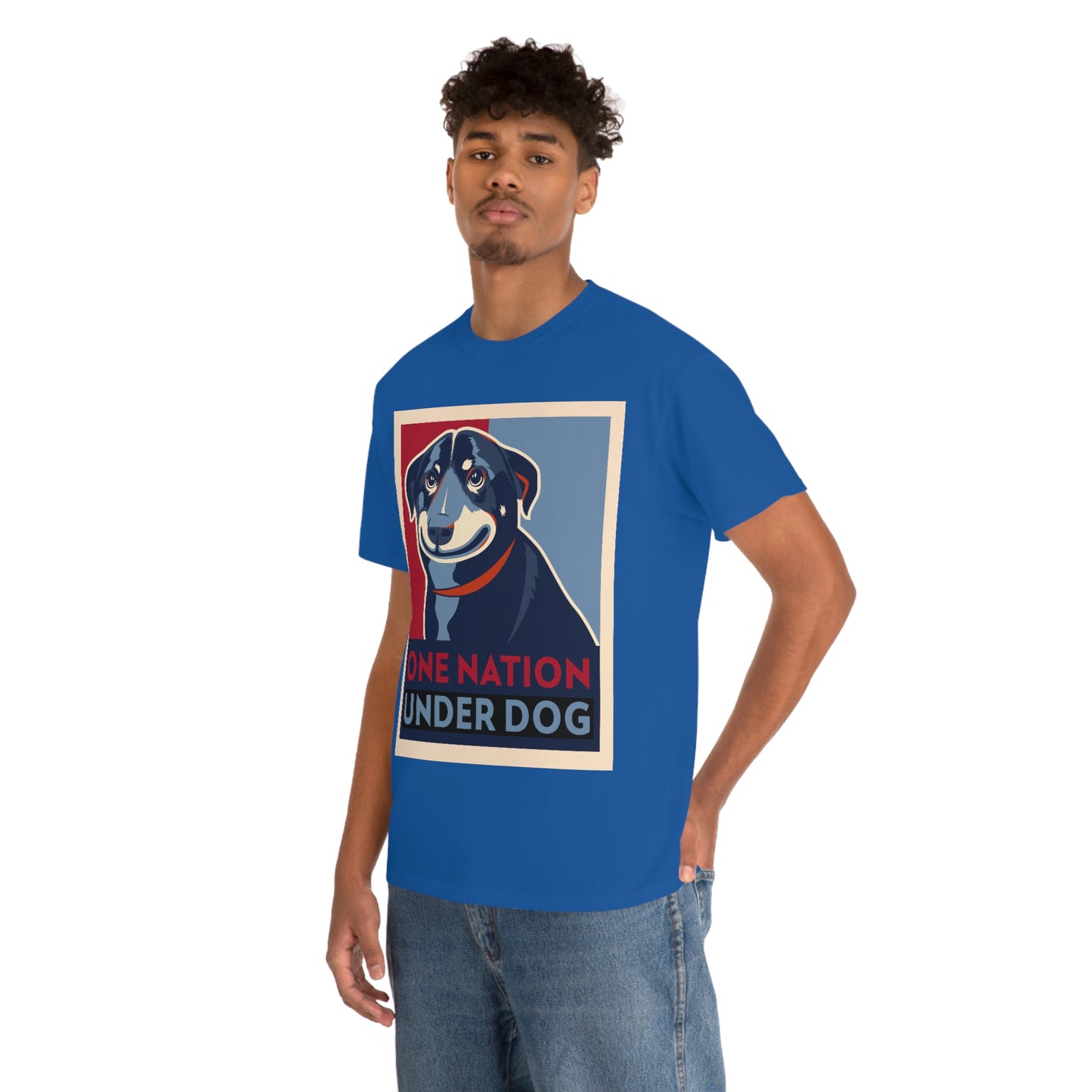ONE NATION UNDER DOG Unisex Heavy Cotton Tee