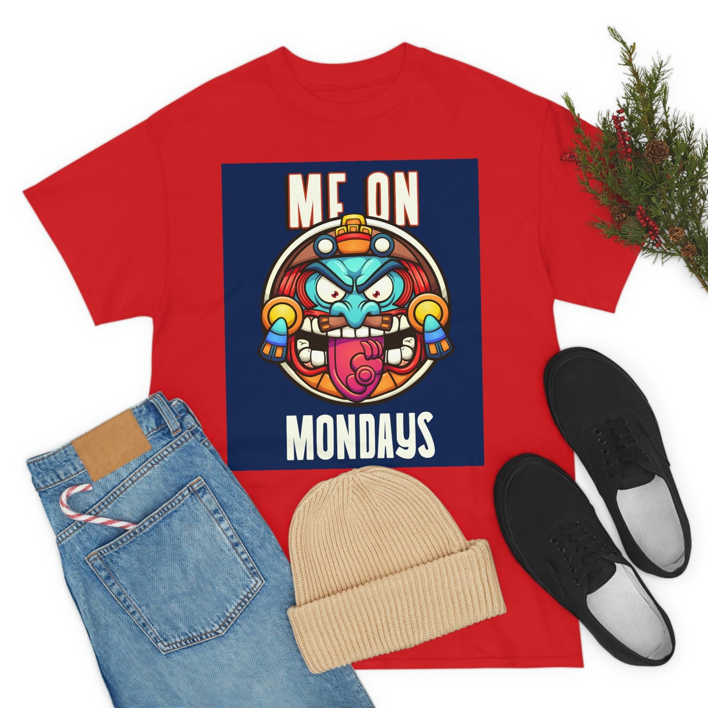 ME ON MONDAYS (BLUE) Unisex Heavy Cotton Tee