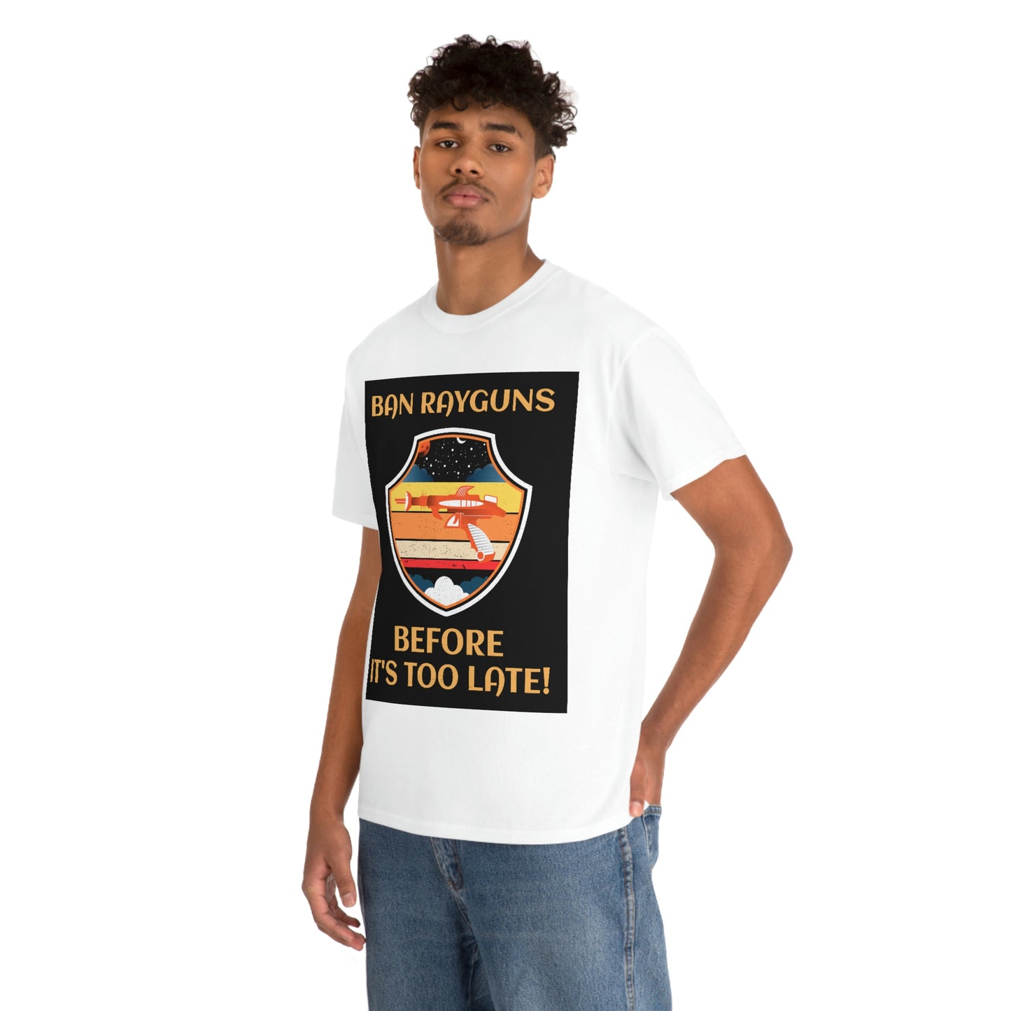 BAN RAYGUNS Unisex Heavy Cotton Tee