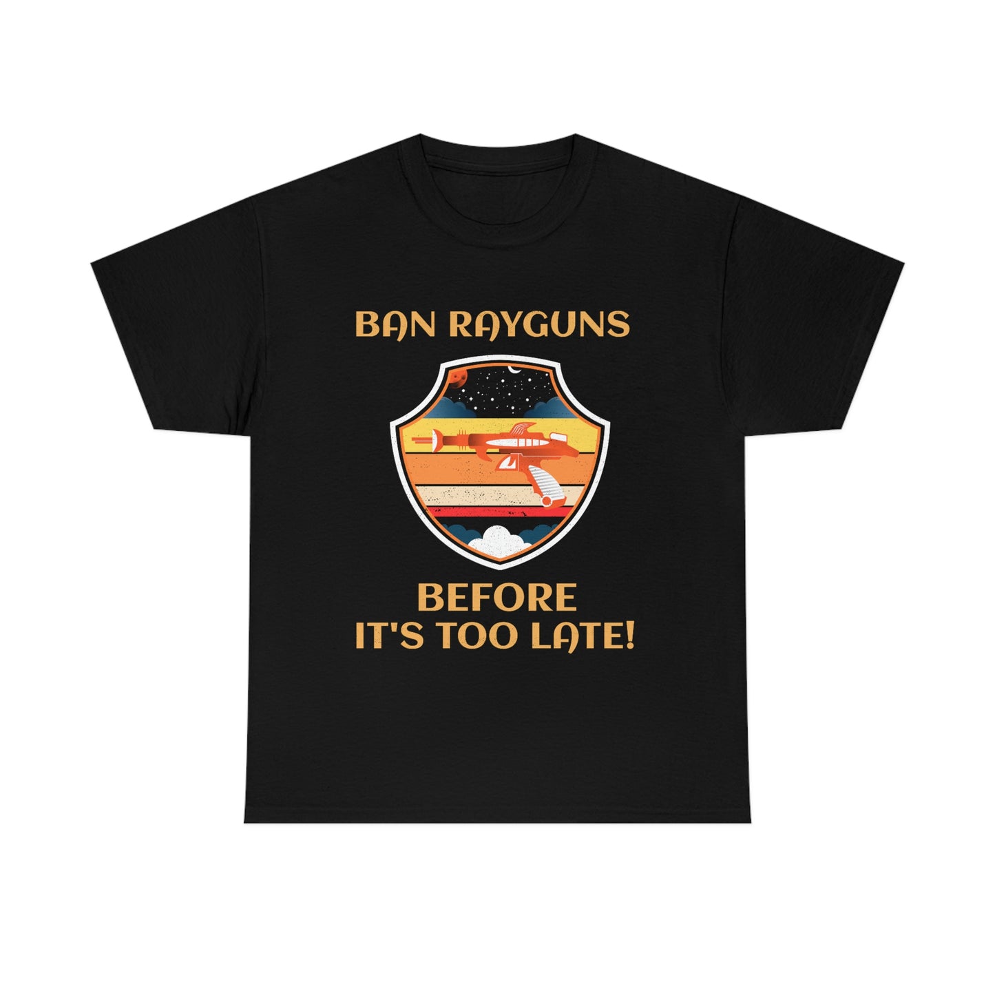 BAN RAYGUNS Unisex Heavy Cotton Tee