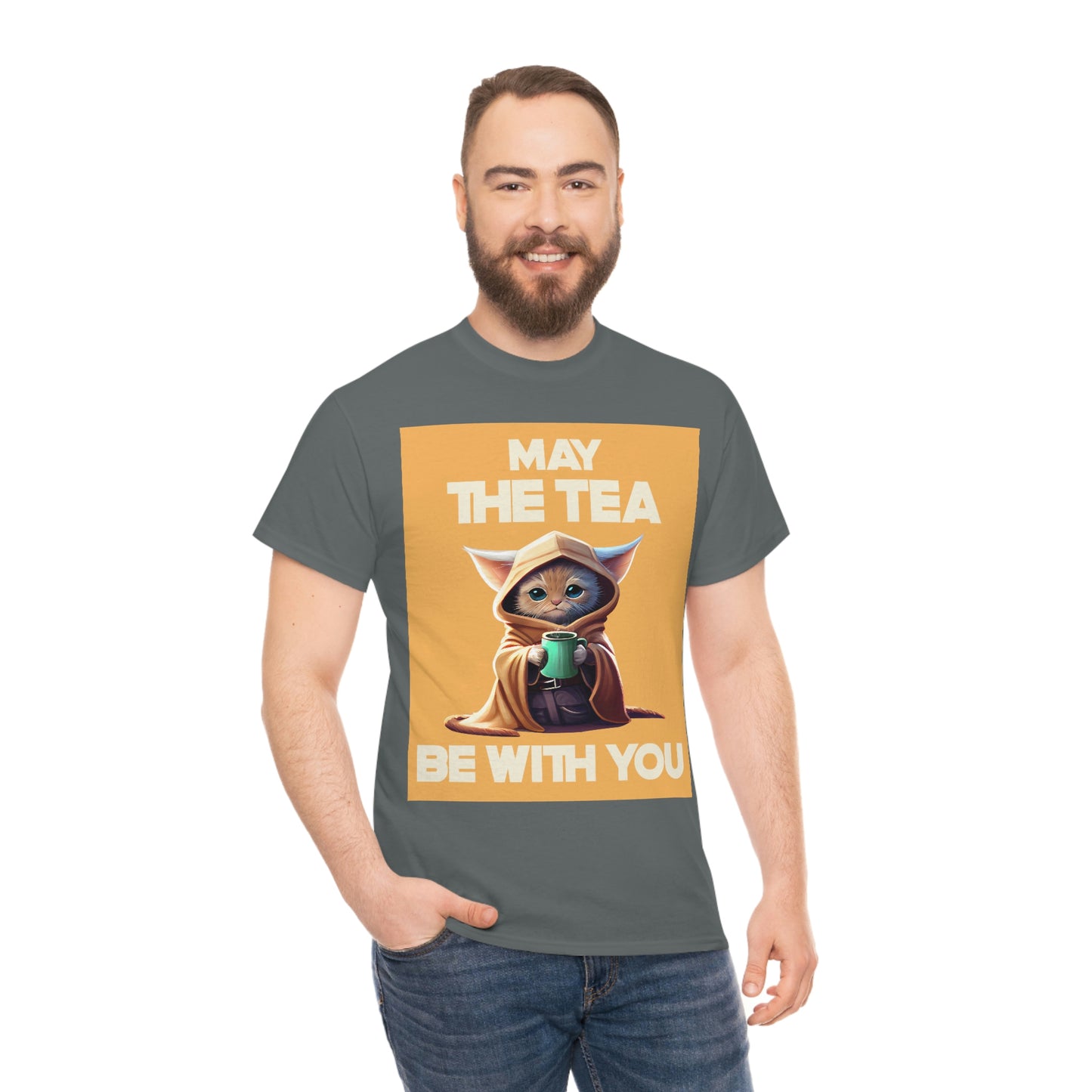MAY THE TEA BE WITH YOU Unisex Heavy Cotton Tee