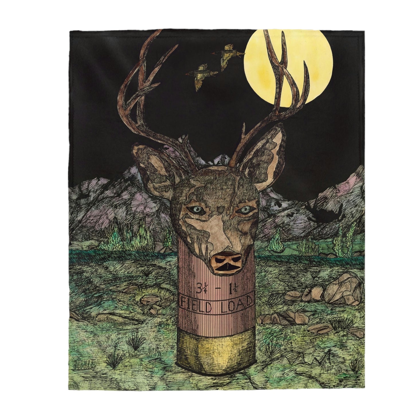 BUCKSHOT Velveteen Plush Blanket